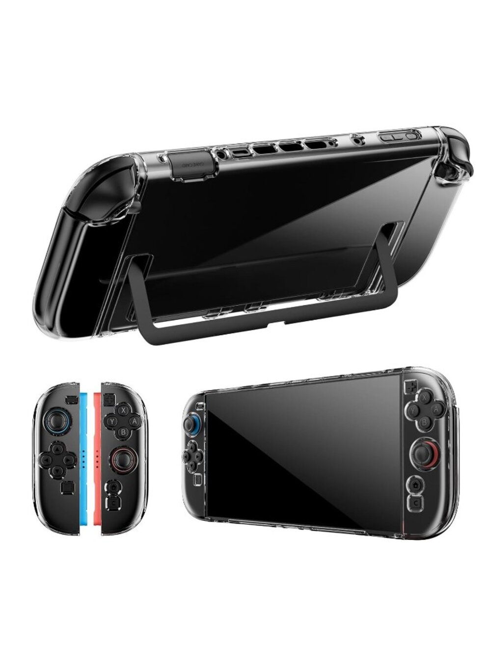 Protective Split Case for Nintendo Switch 2 (2025) Console/JoyCon kickstand